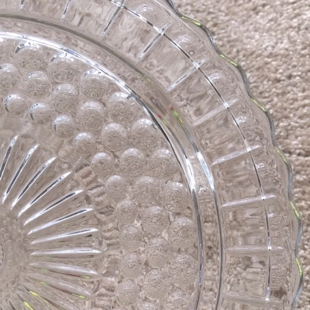 Vintage FEDERAL GLASS Footed Cake Plate 2889 Clear